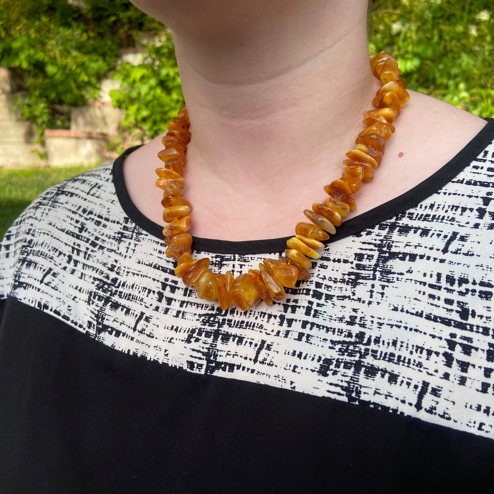 Graduate Multi-Scotch Amber Necklace