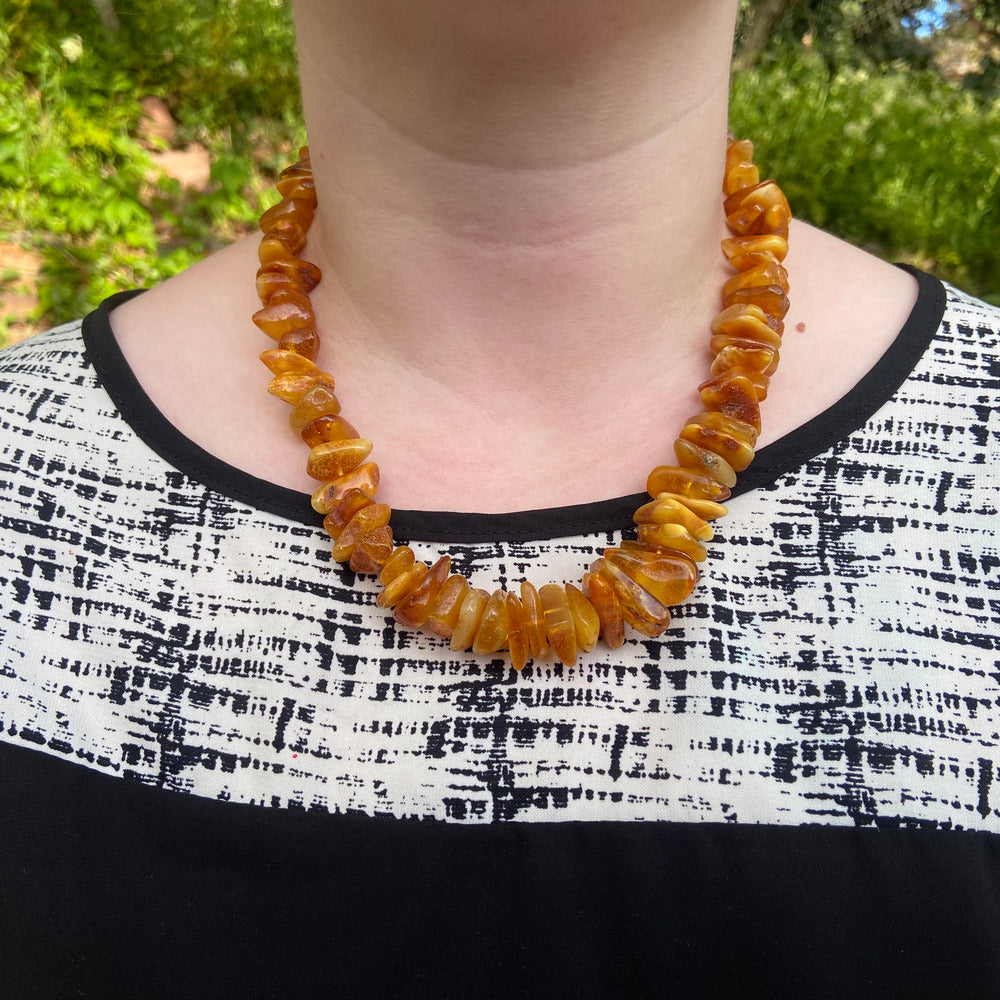 Graduate Multi-Scotch Amber Necklace