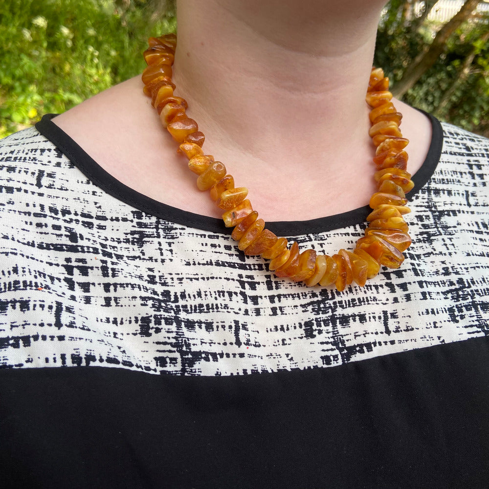 Graduate Multi-Scotch Amber Necklace