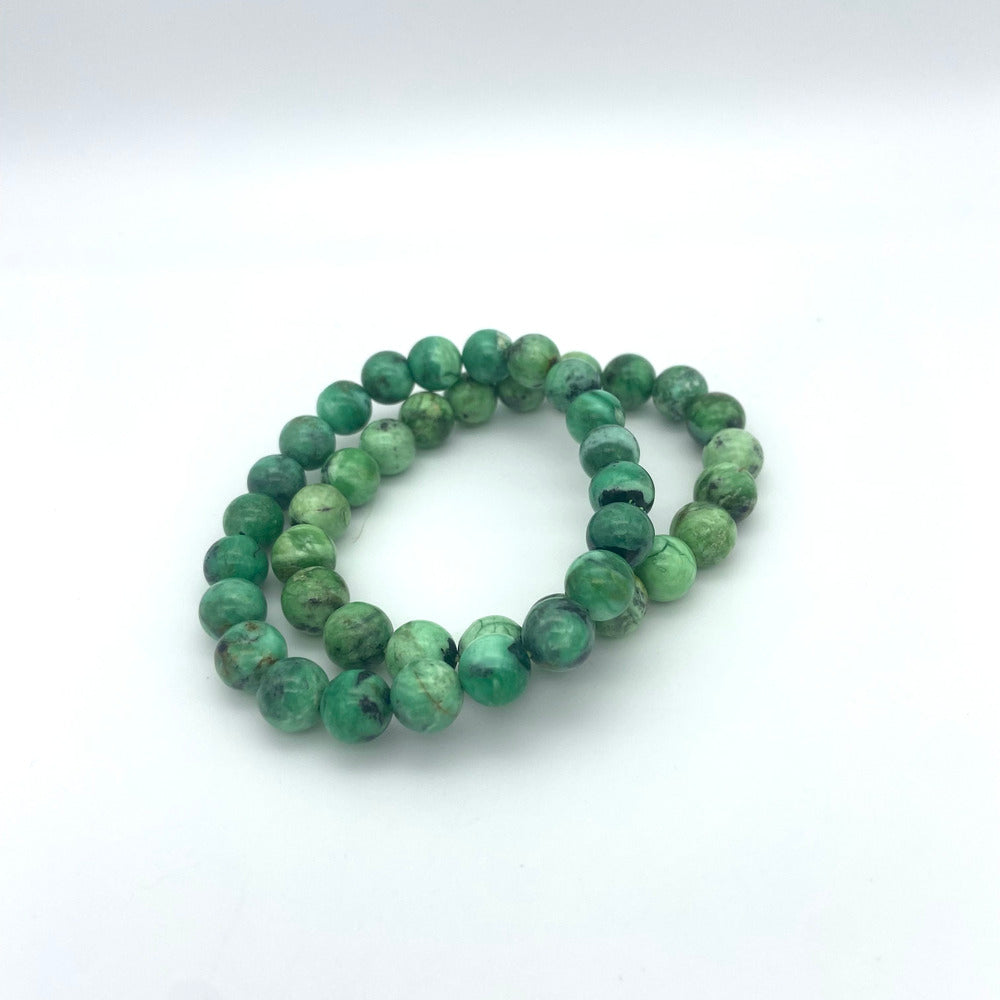 Ruby Zoisite Bead Bracelet