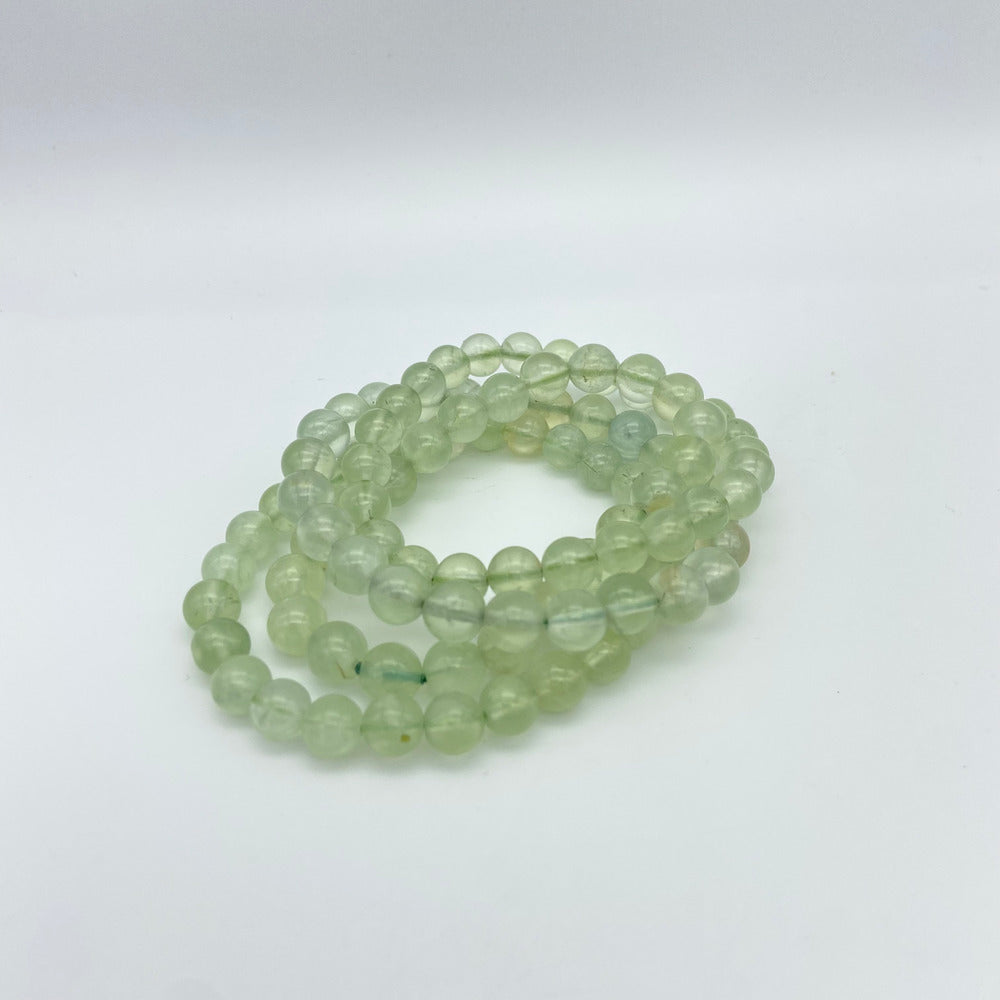 Prehnite Bead Bracelet