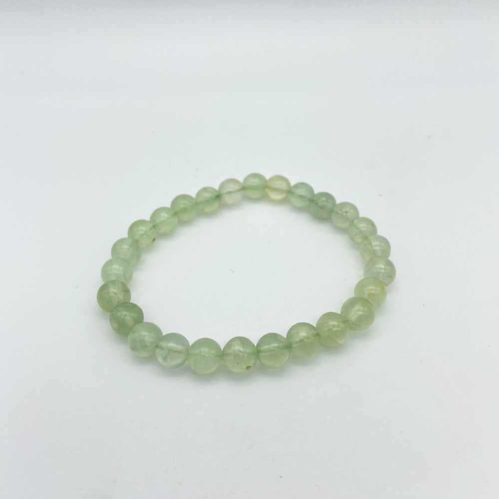 Prehnite Bead Bracelet