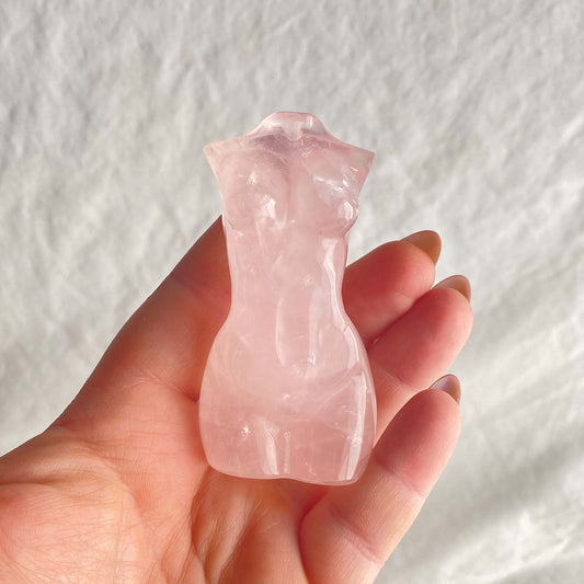 Rose Quartz Feminine Carved Body