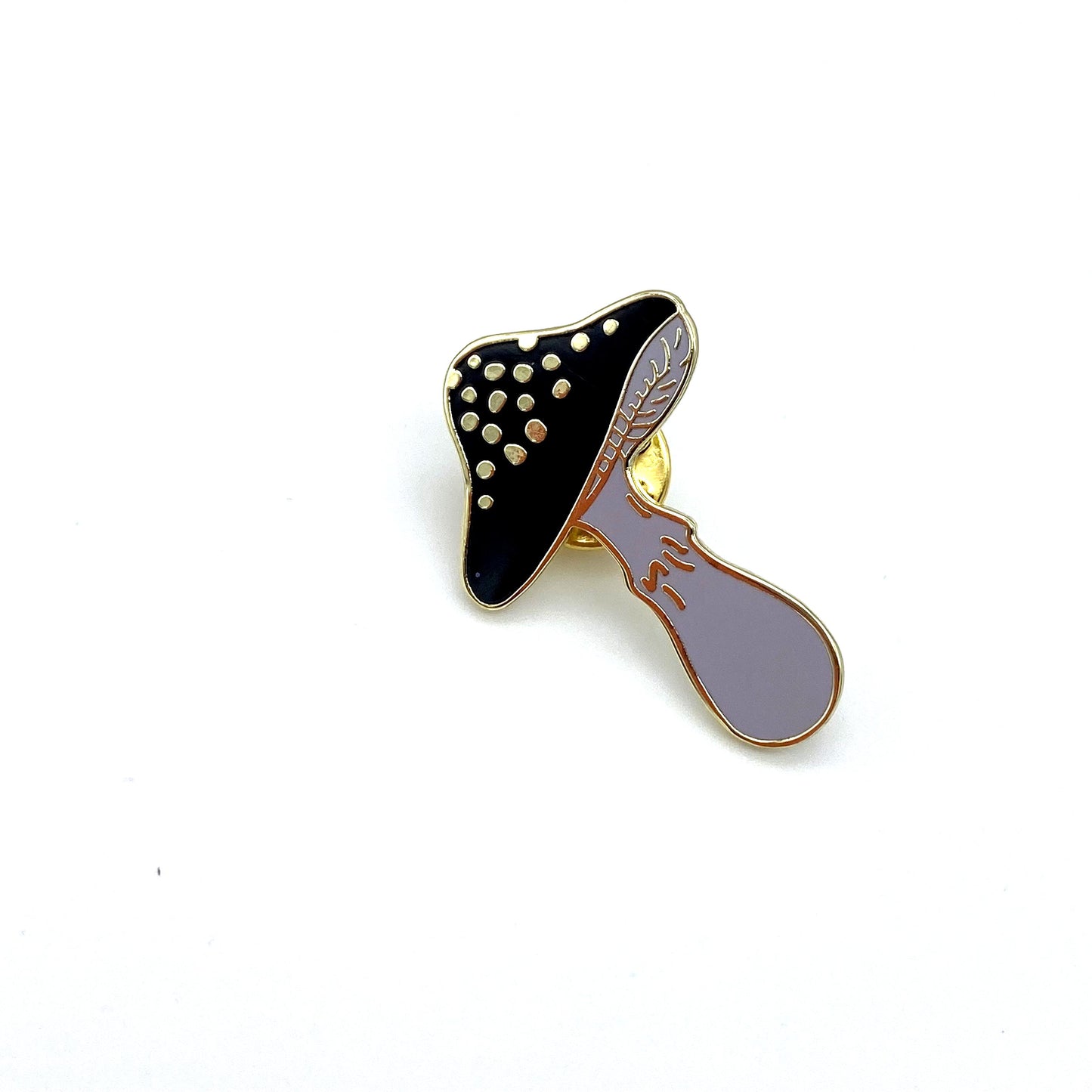 ‘On Wednesdays We Wear Black’ Mushroom Pin