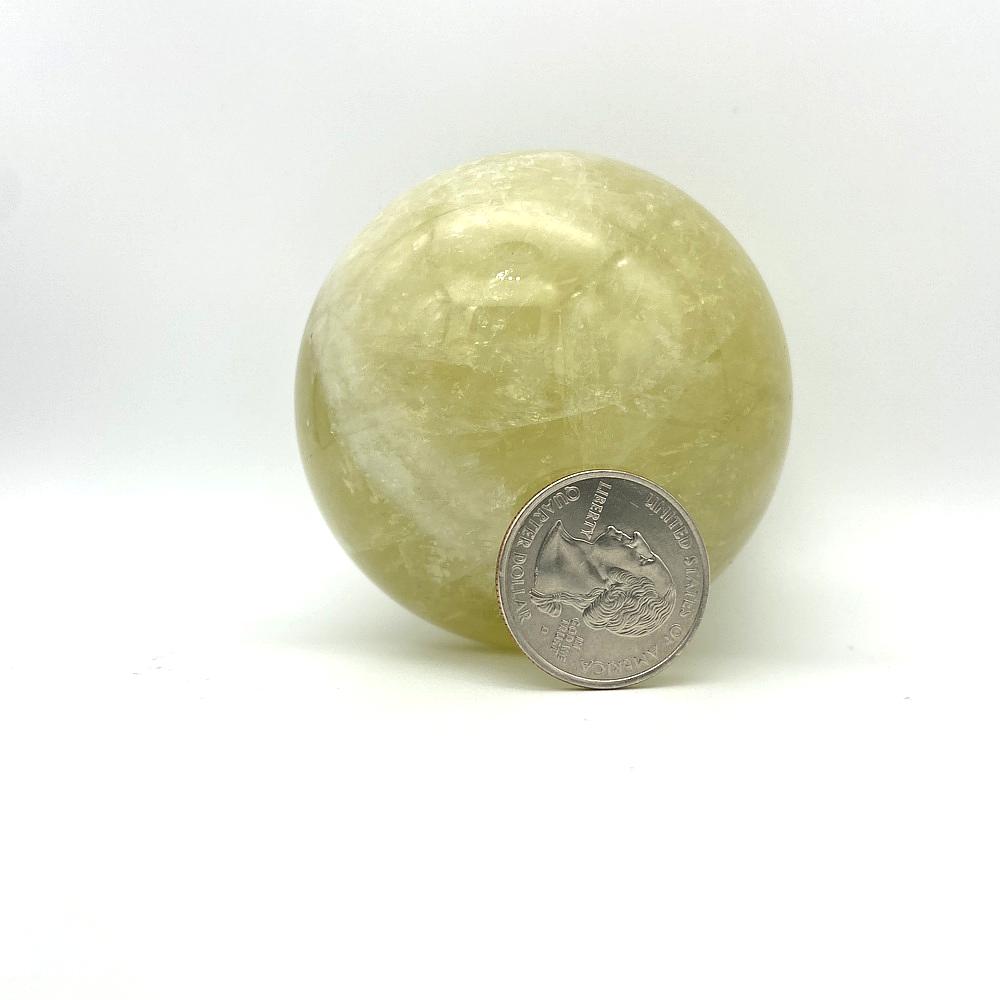 Lemon Quartz Sphere